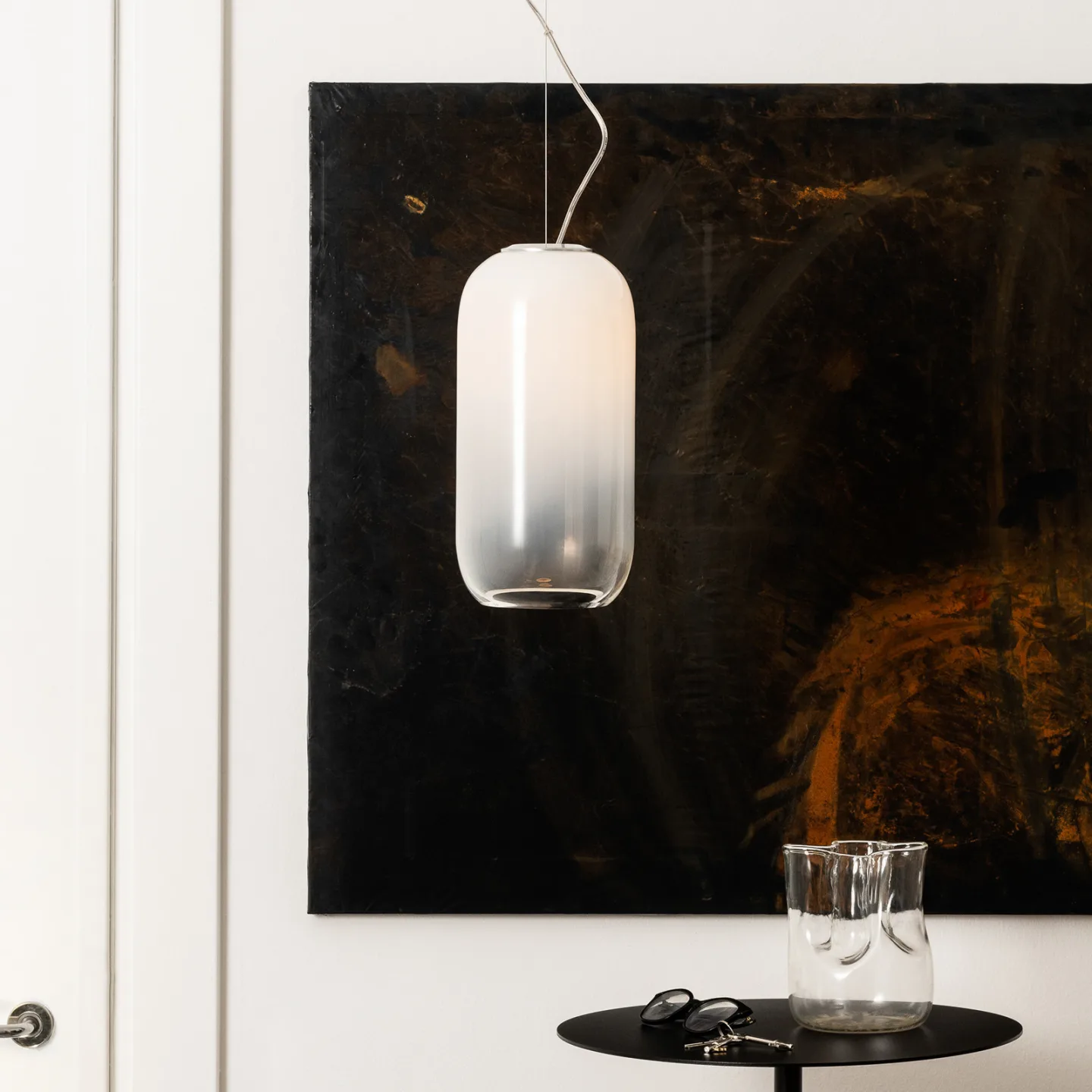Gople Pendelleuchte White - Artemide - Wohnzimmer - Design - Glas - Einflammig