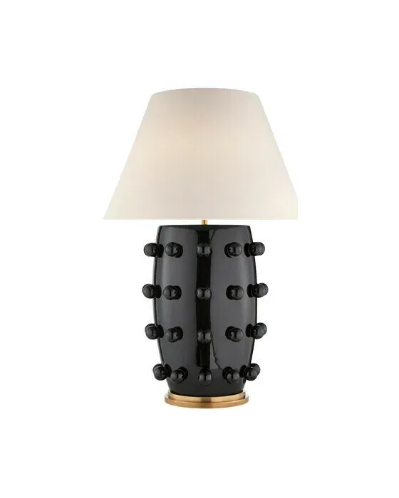 Linden bordlampe sort