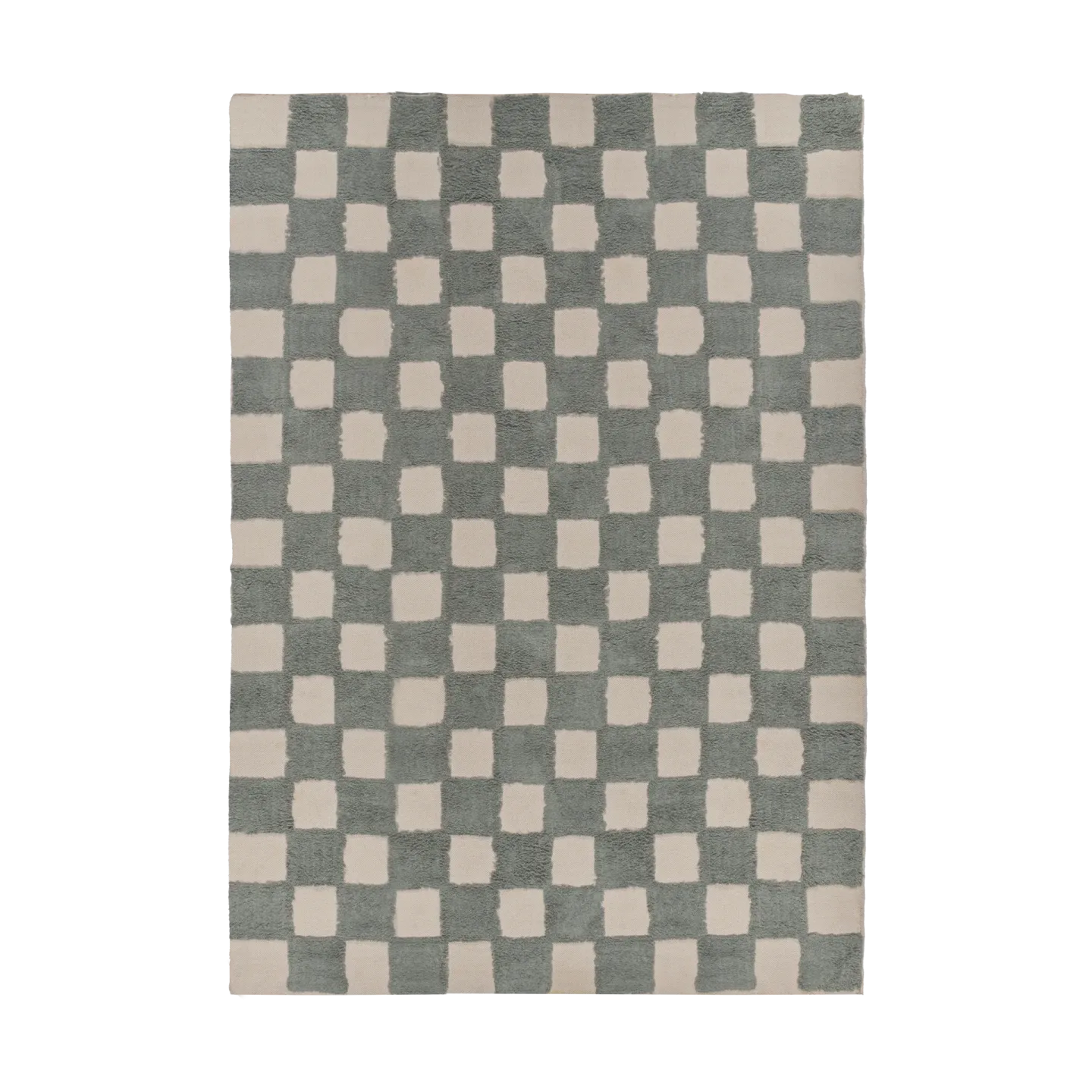 Scandi Living Checker Play matta 170x240 cm Sage