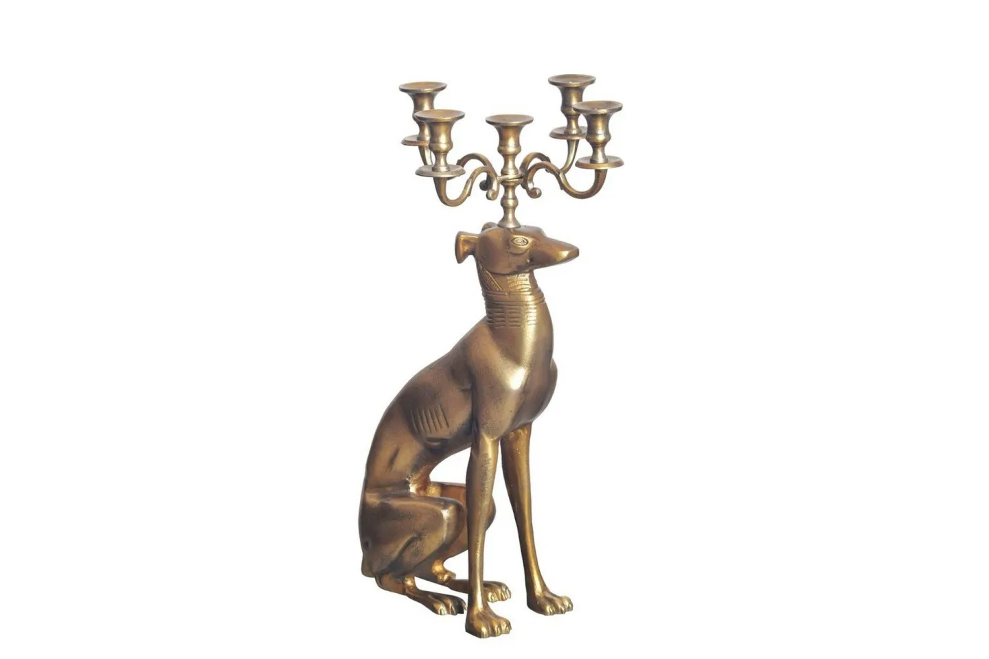 Dekorativ figur Wohnling Ljusstake Greyhound Aluminium Modern -