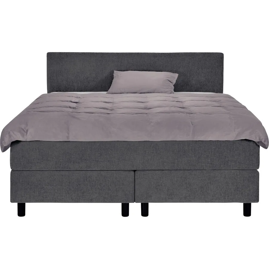 Boxspringbett President Grau Stoff 180 x 200 cm - Möbel Konfigurator: Traummöbel individuell zusammenstellen