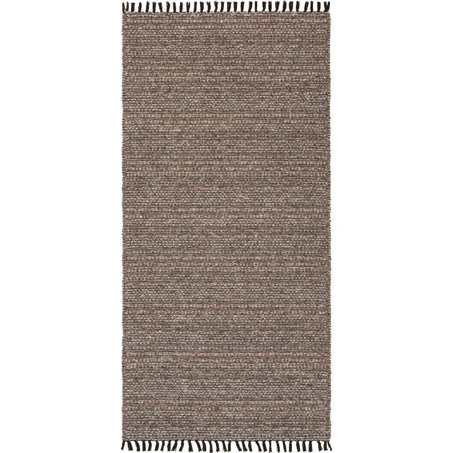 HORREDSMATTAN Teppich Tova dunkelbraun Gefleckt/Meliert Polyester/Baumwolle 70 x 350 cm