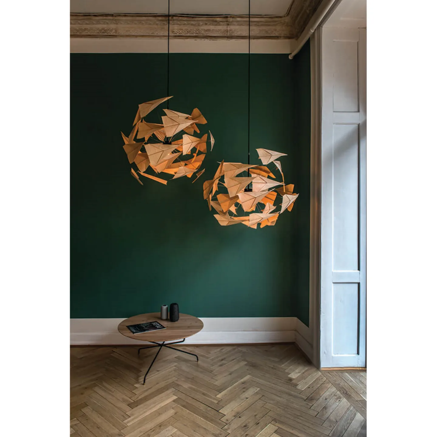TR747 Pendelleuchte Birch Natural - Tom Rossau - Wohnzimmer - Holz