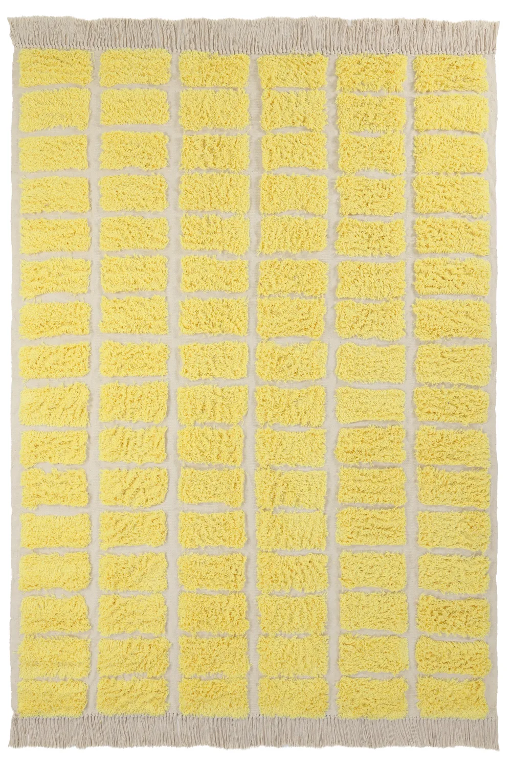 Ryetepper - Zola Natural Cotton Shaggy (gul) (Størrelse: 80 x 150 cm)