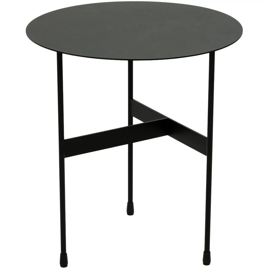 Spinder Design Beistelltisch Hesta Schwarz Stahl 45 cm