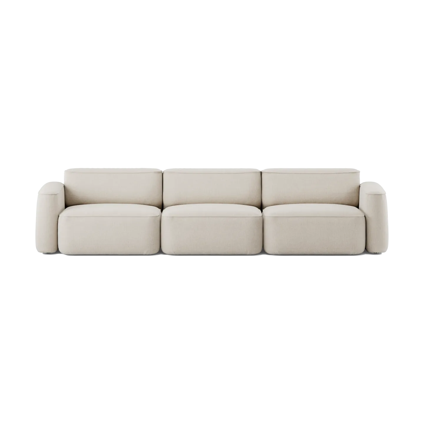 Massproductions Patch 3-sits soffa Linara 05 Porridge