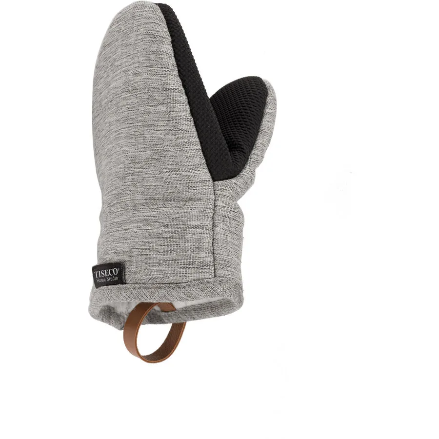 Ofenhandschuh Hercules Grau Leinen/Polyester 14 cm