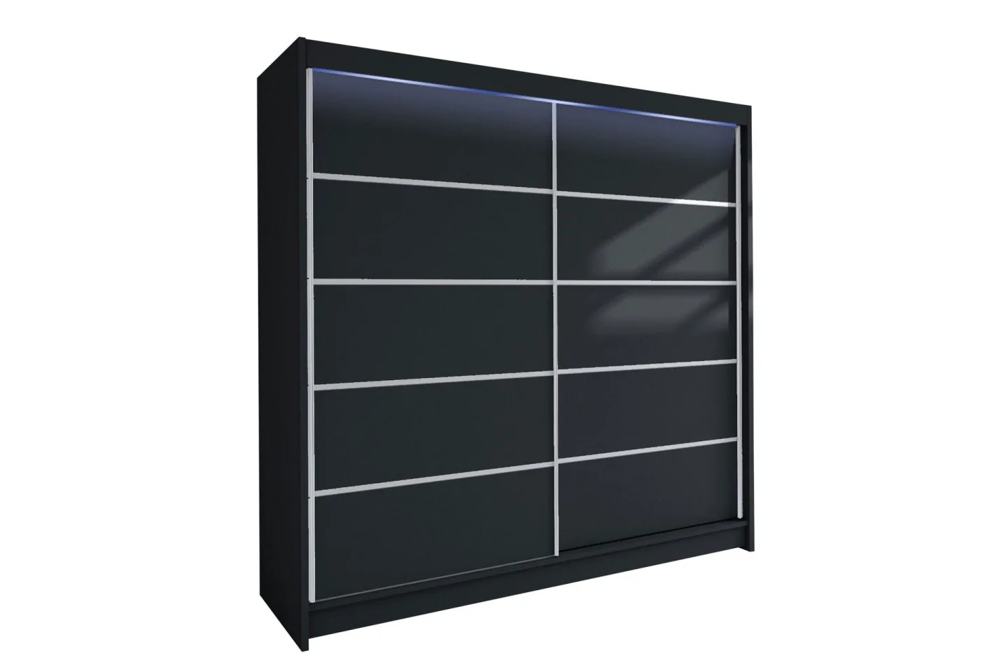 Canderbury Garderob 180x215 cm - Svart