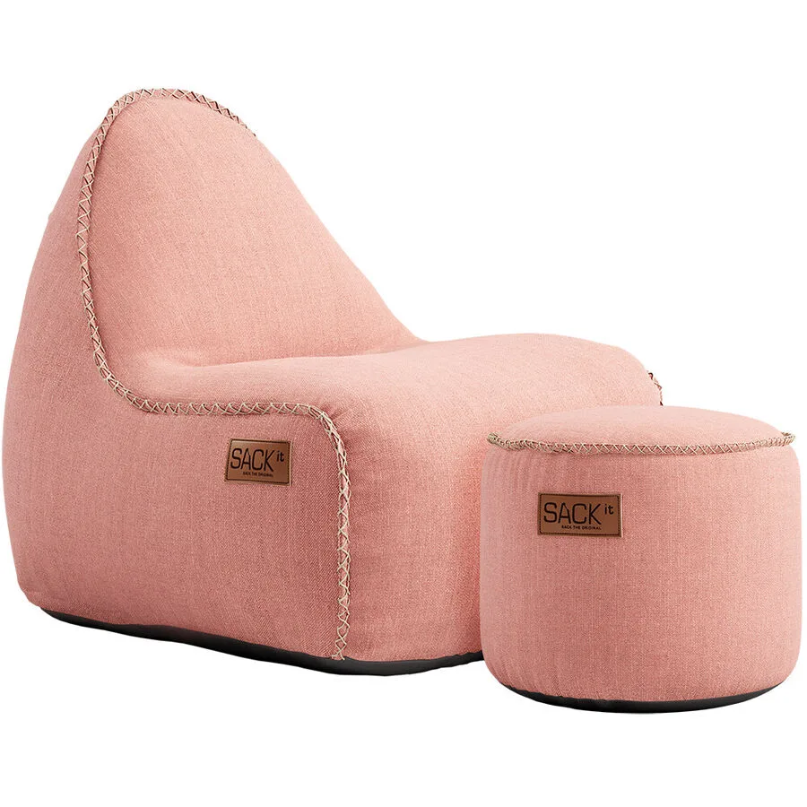 SACKit Sitzsack Cobana rose 100% Olefin Fasermischung / Füllung: EPS Kugeln B 65 cm