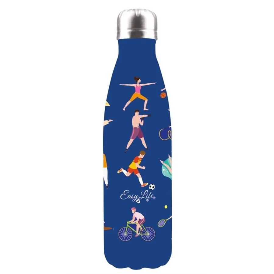 Trinkflasche Easy Life Blau Edelstahl 0 cm