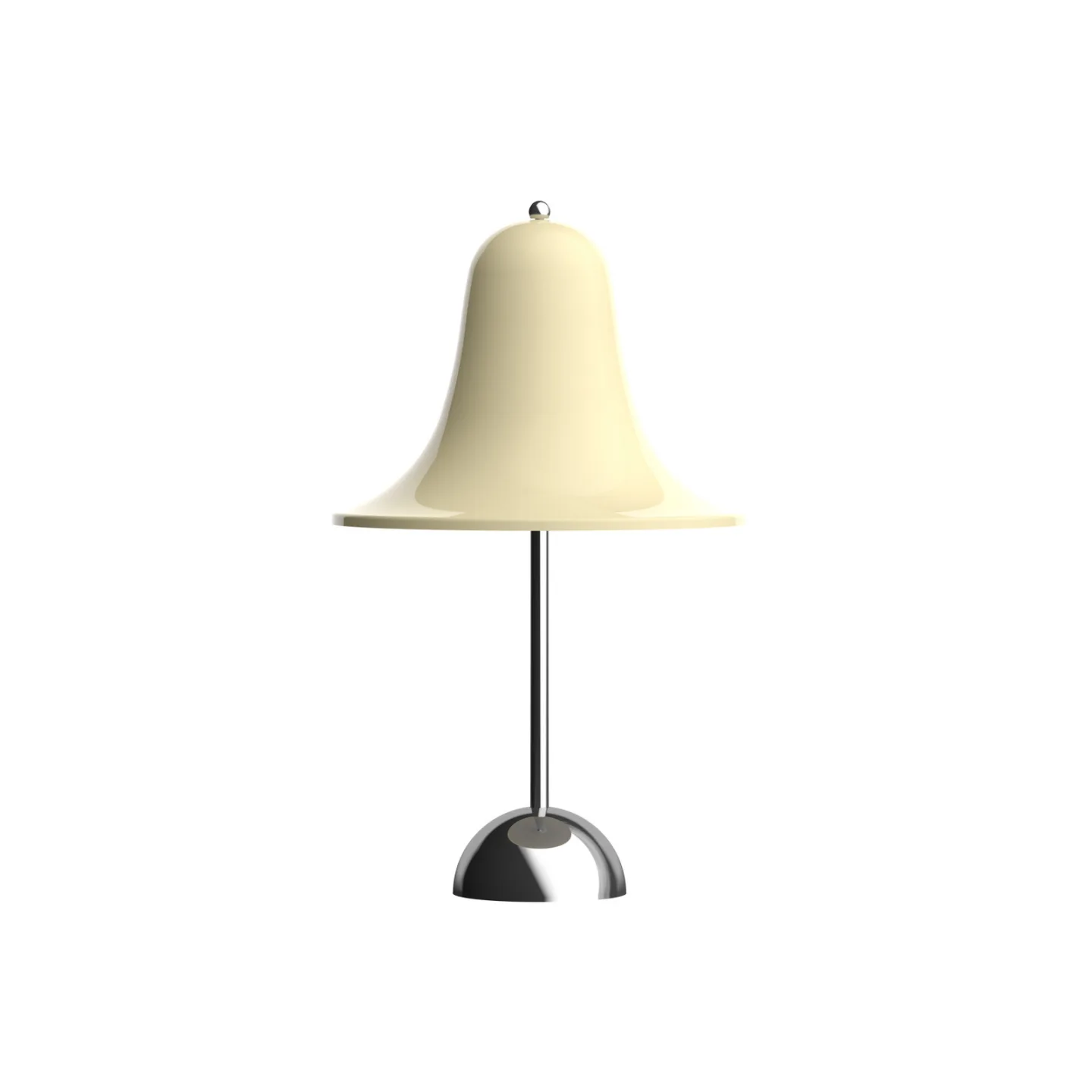 Pantop Akku-Tischleuchte cremeweiß - Verpan - Wohnzimmer - Design - Kunststoff - Mit Schirm