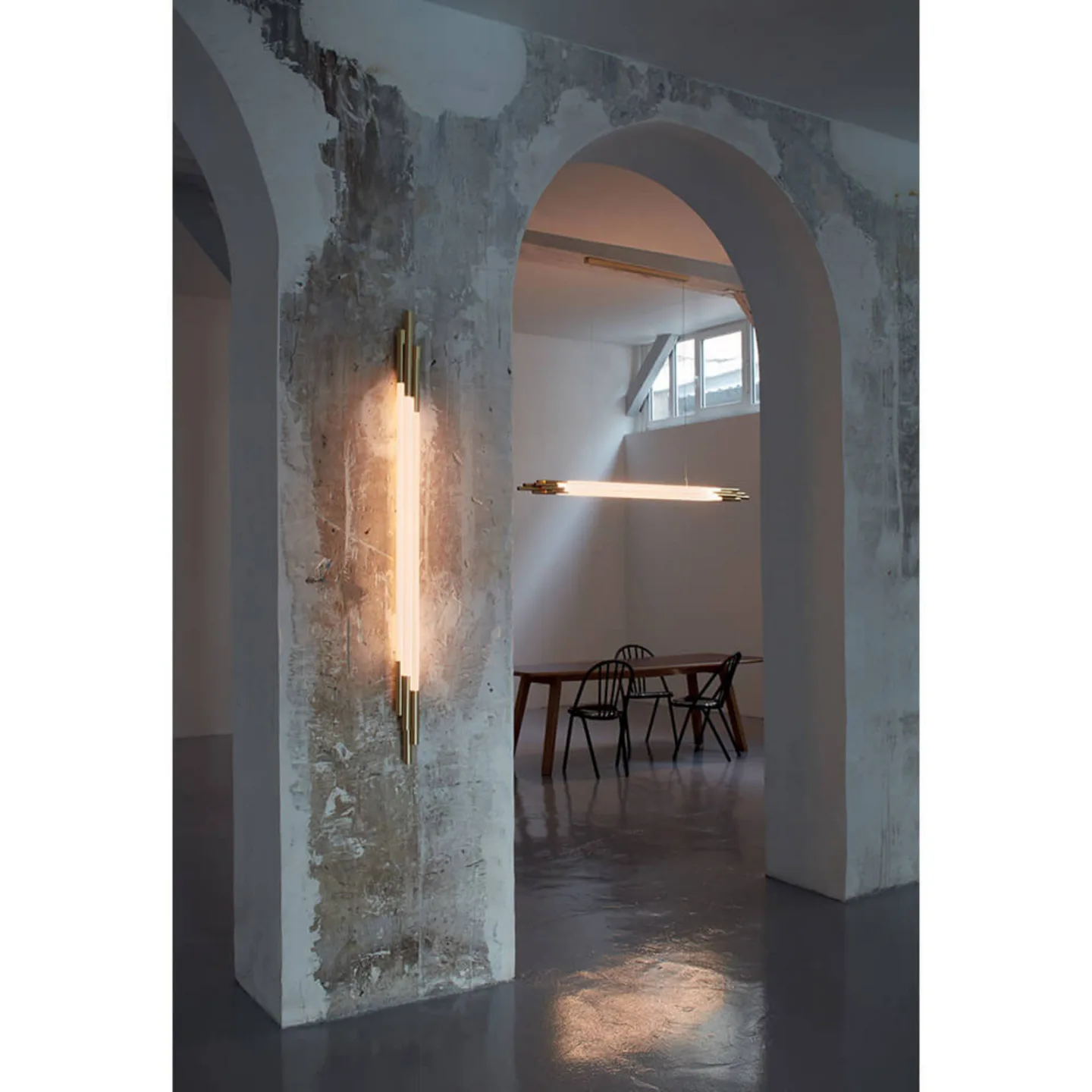 Org Wandleuchte 1500 Gold - DCW - Wohnzimmer - Glas