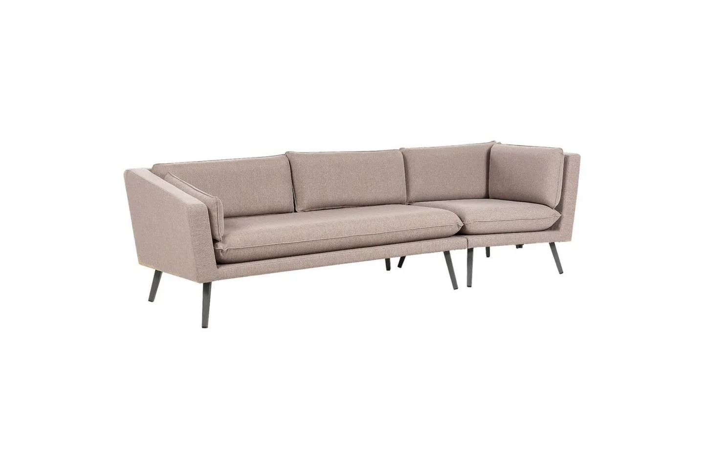 Soffa Loretello Beige/grå, Högervänd - Beige/grå, Högervänd