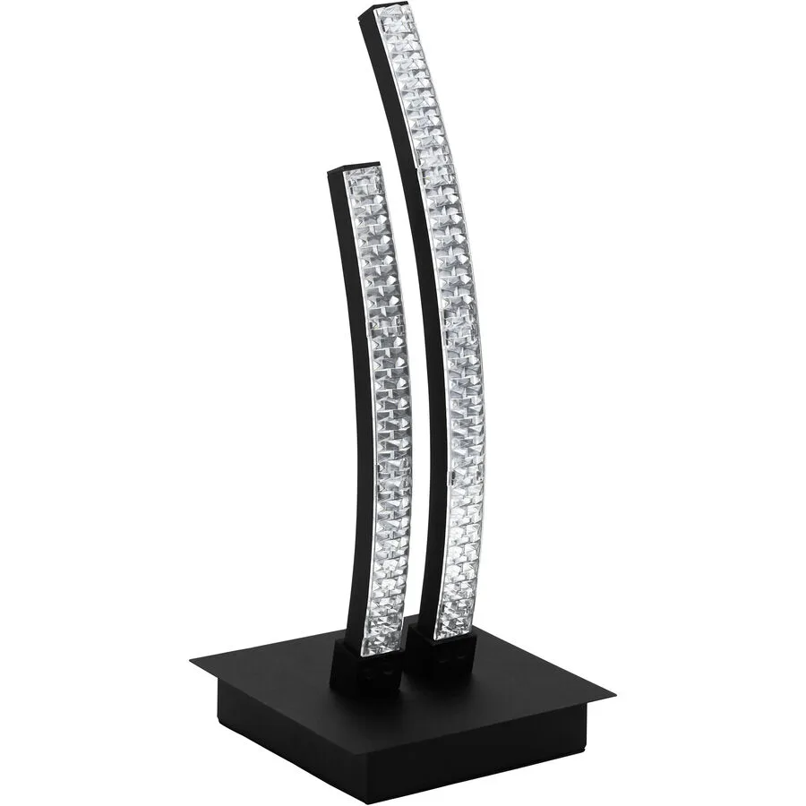Eglo Tischlampe Lejias Schwarz Stahl 33 cm - LED - Lichtfarbe: Warmweiss - LED Energiesparlampen