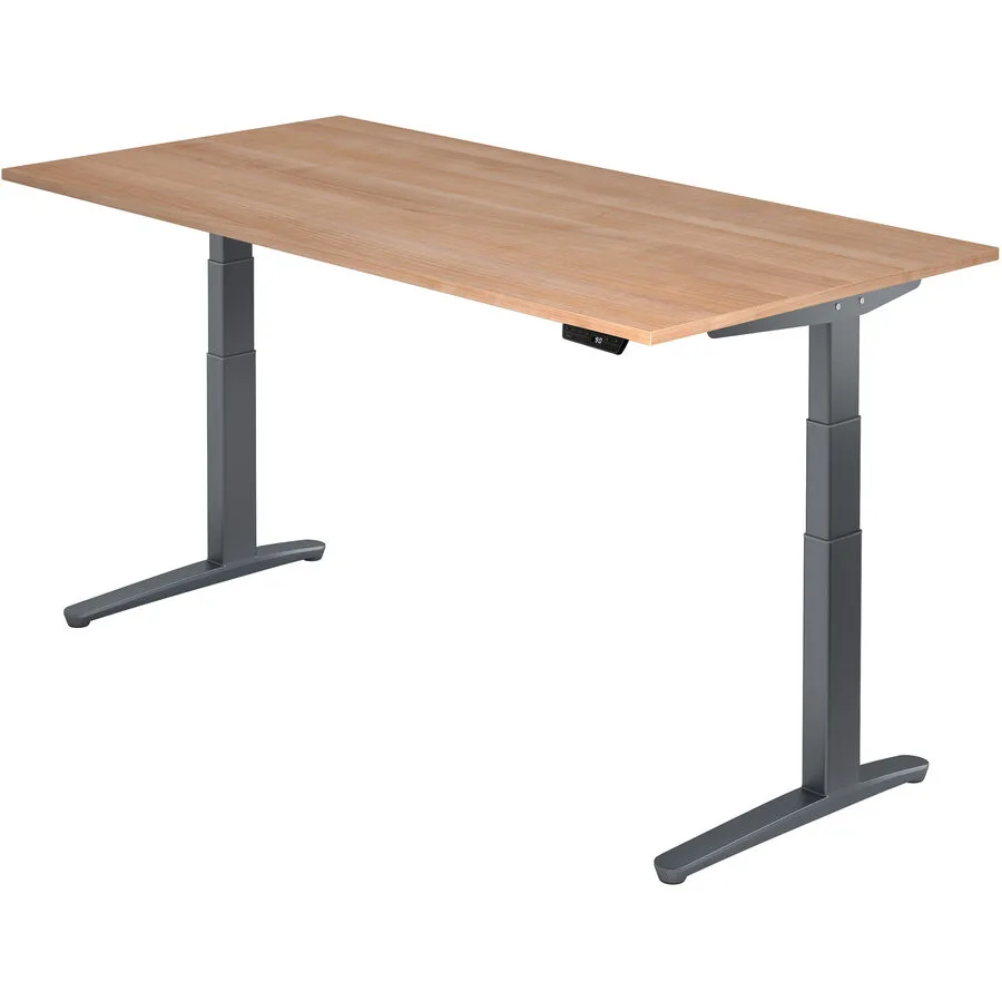 Schreibtisch Office Nussbaum Dekor Holzwerkstoff B 200 T 100 cm