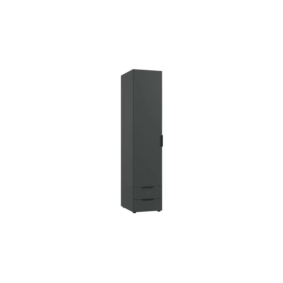 Kleiderschrank Modu graphit Holzwerkstoff B 40 cm