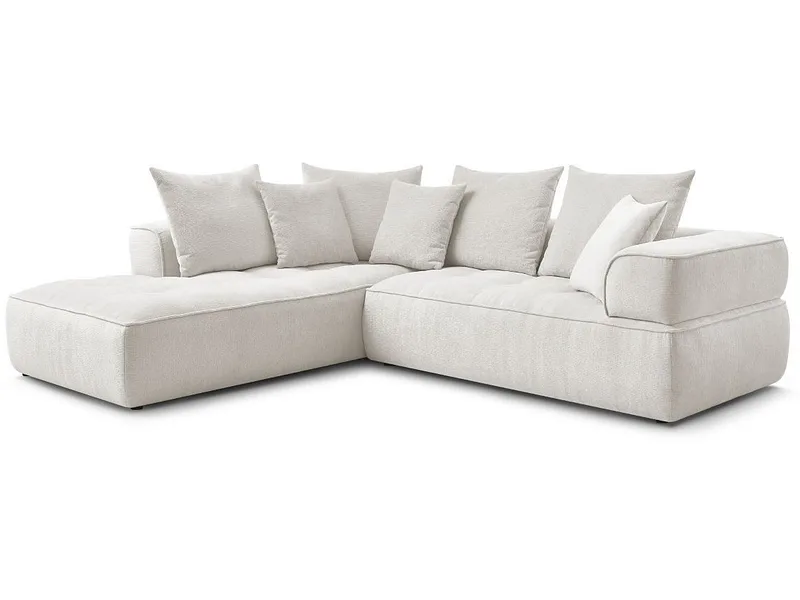 Ecksofa BOBOCHIC WHESLEY Stoff beige