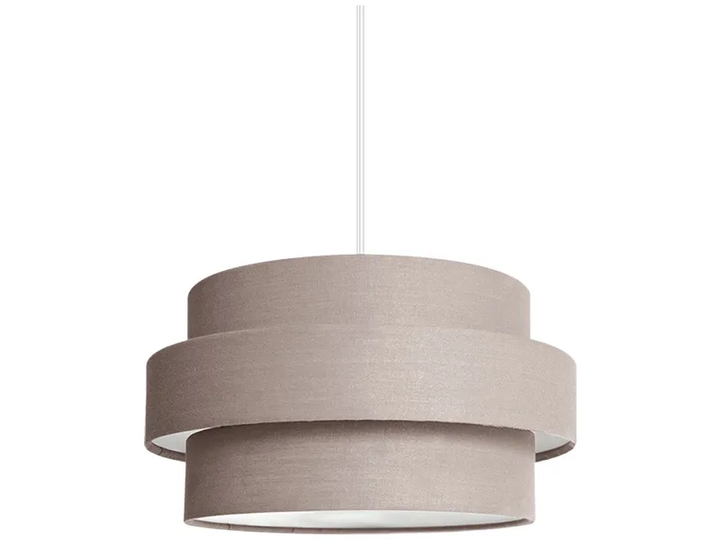 Hängelampe ORNELLA 26x14cm 40W taupe
