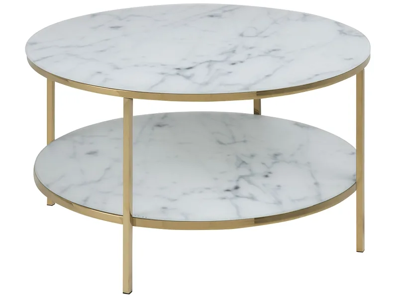 Couchtish ALISMA 80x80x45cm weiss