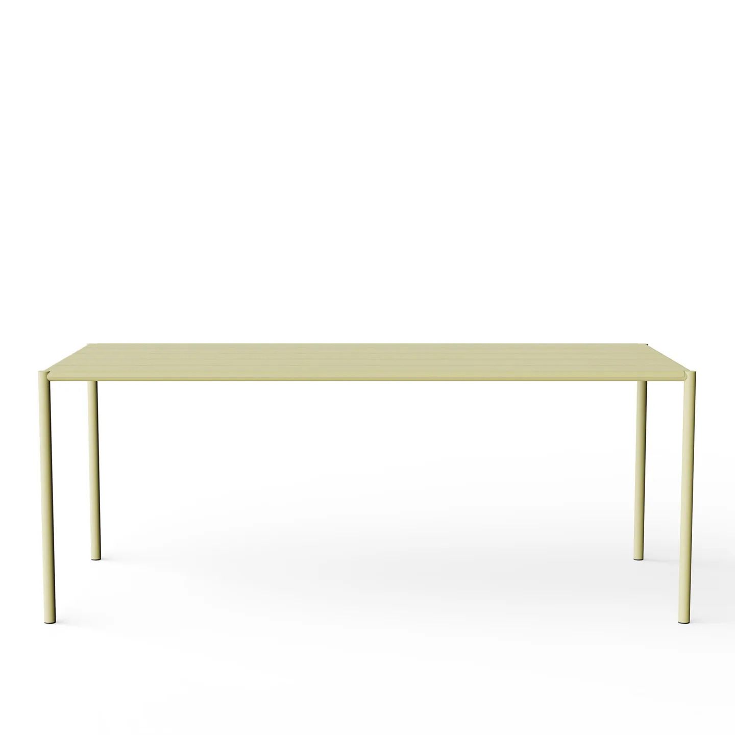 NINE - Sine - Dining Table 1890 x 945 Yellow - Matbord utomhus - Note Design Studio - Gul - Metall