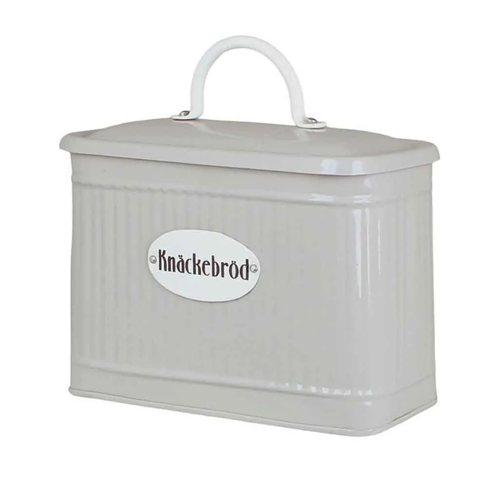 Retro knäckebrödsburk - Beige