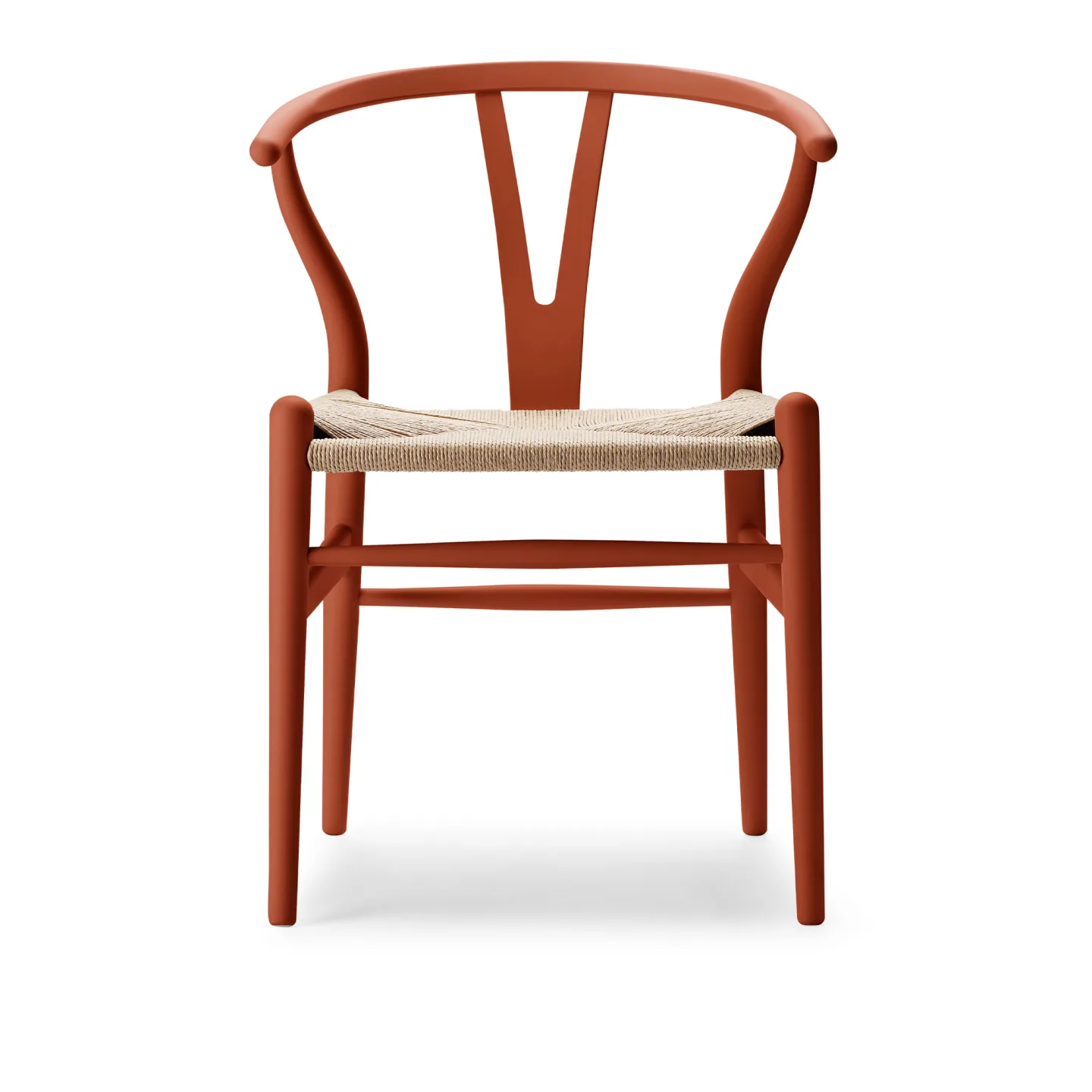 Carl Hansen - CH24 Y-stolen Bok Terracotta - Matstolar - Hans J. Wegner - Röd - Papper/Trä