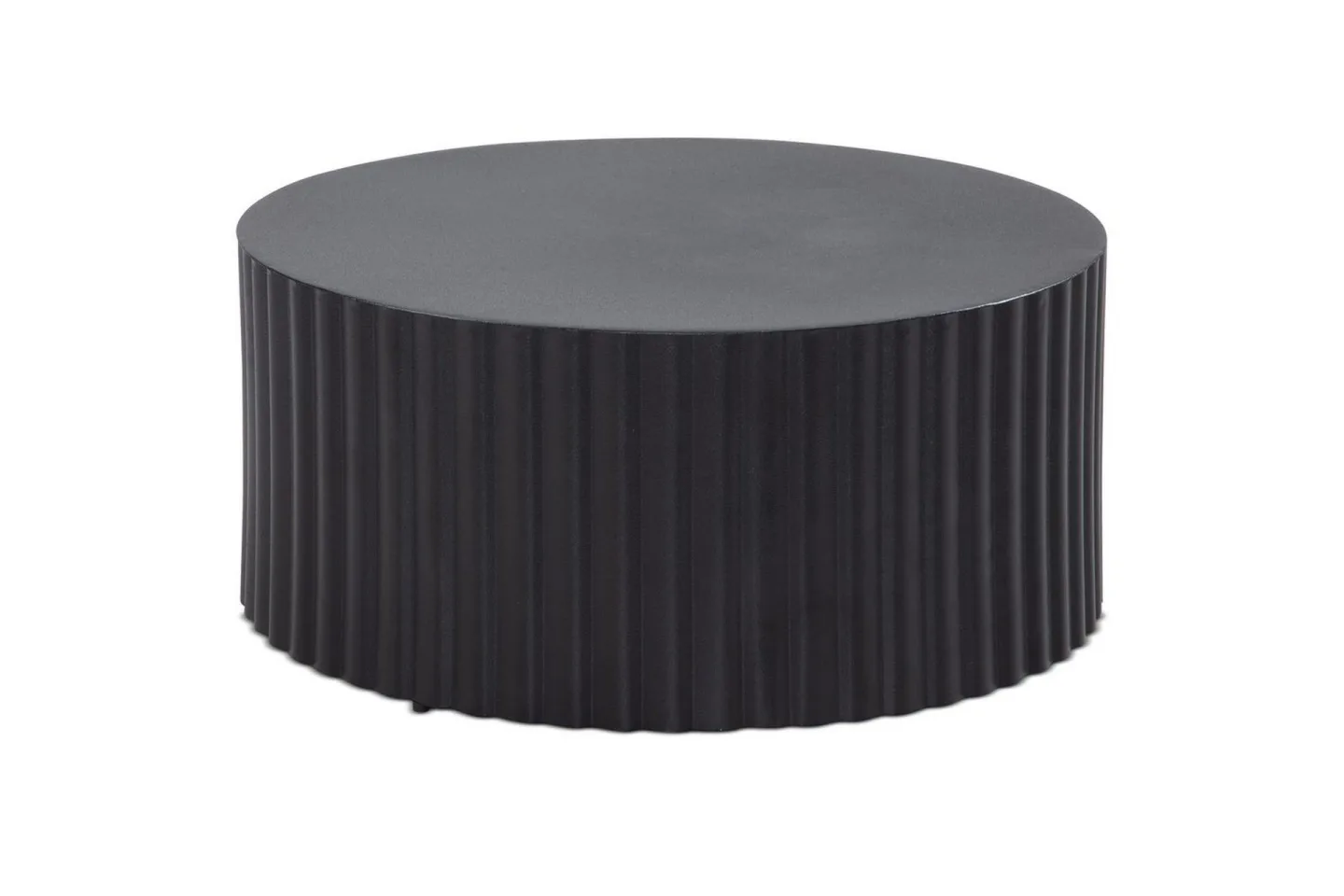 Soffbord Wohnling Rund 67 cm Metallremsor Optik Modern Look -