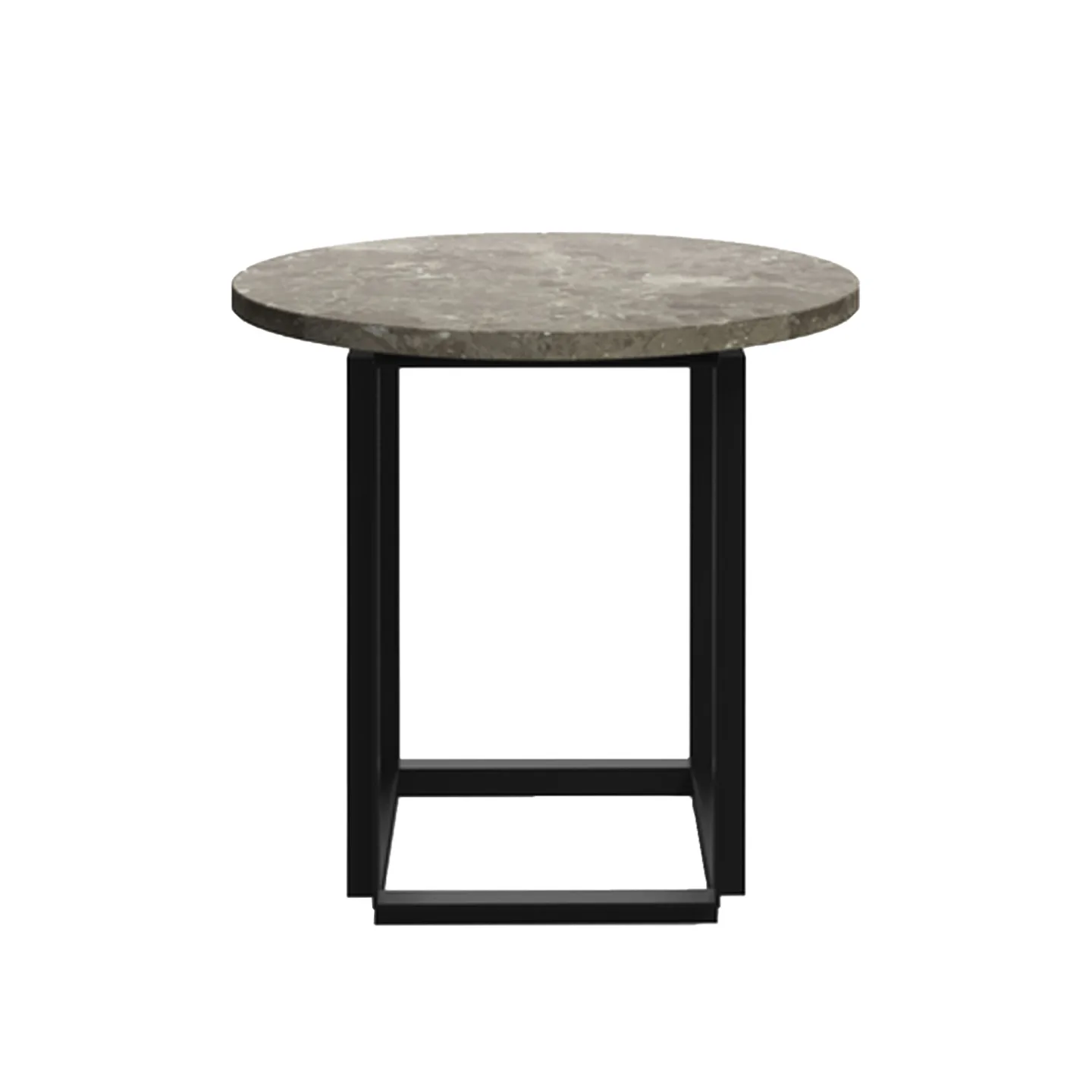 New Works - Florence Side Table Top Ø50 / Gris du Marais - Sidobord - New Works Studio - Grå - Metall/Sten