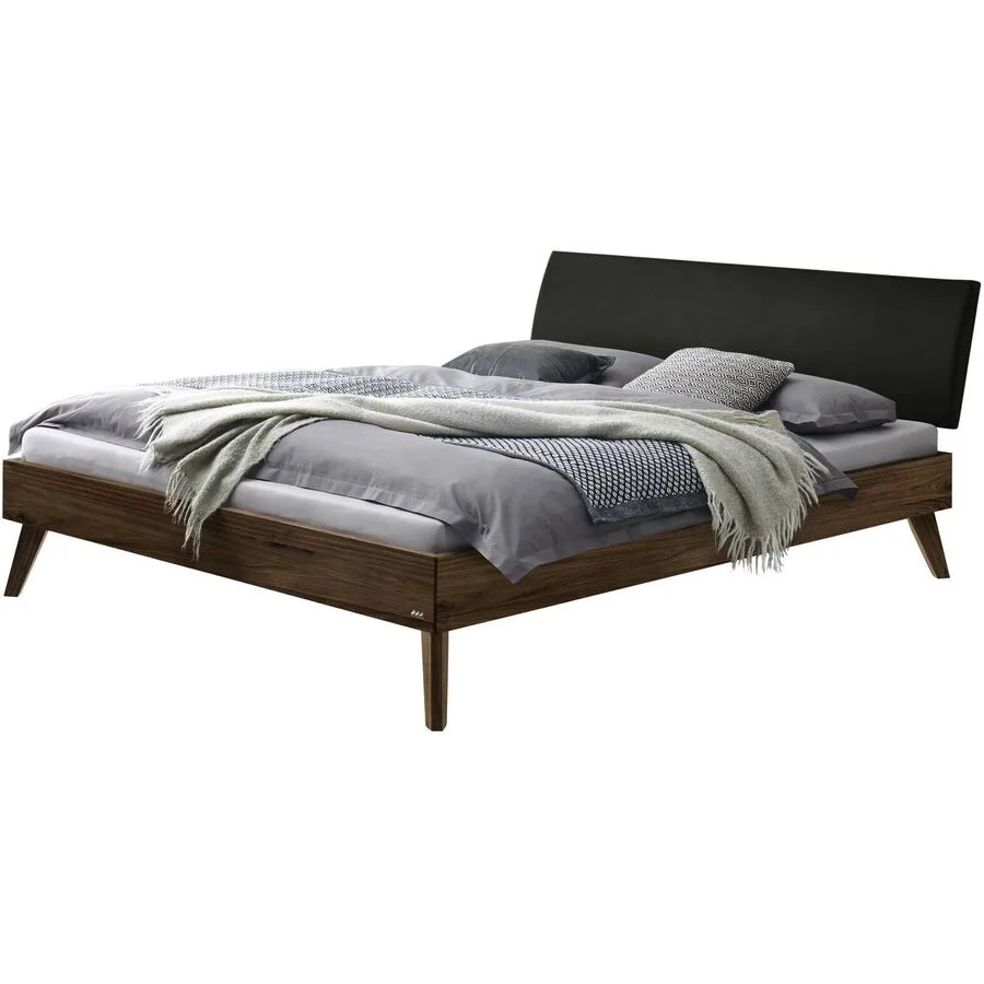Hasena Bett Gozal Braun Holz 120 x 200 cm - Farbe: nussbaumfarbig