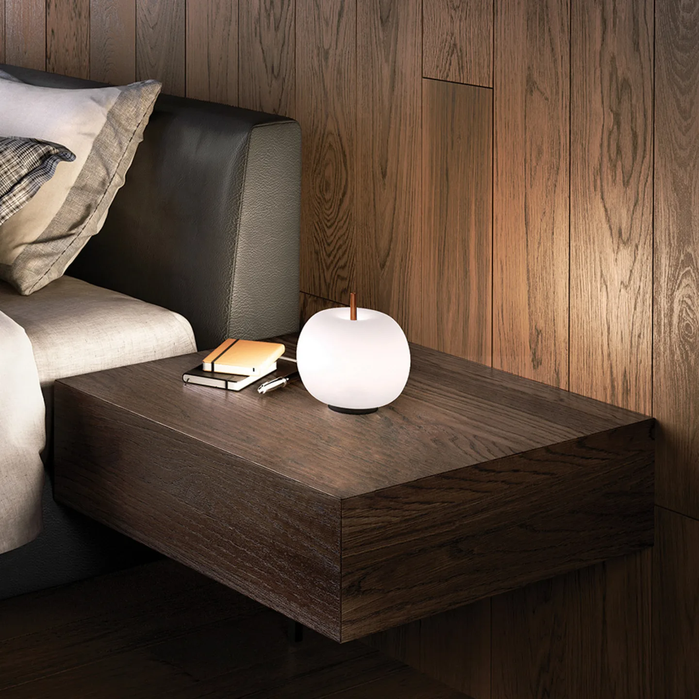 Kushi 16 Tischleuchte Copper - KDLN - Wohnzimmer - Design - Glas - Kugel