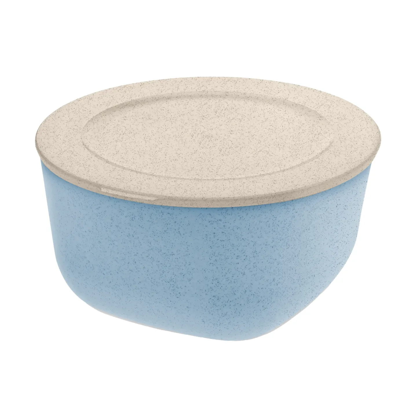 Koziol Connect Schüssel/Schale mit Deckel 2 L biozirkulärer Thermoplast Nature flower blue