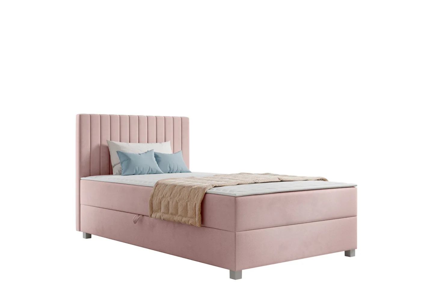 Veyran Sängpaket Kontinentalsäng med Förvaring 120x200 cm - Rosa