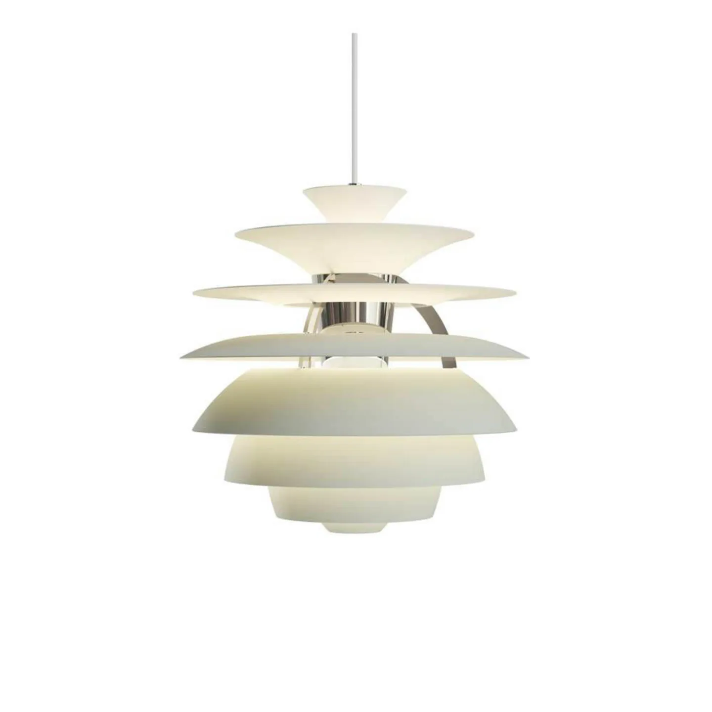 Louis Poulsen PH Snowball pendel E27 Dusty green-chrome