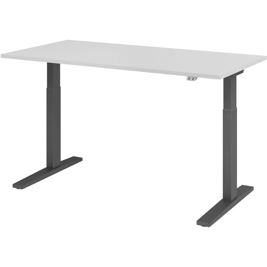 Schreibtisch Office grau Holzwerkstoff B 160 T 80 cm