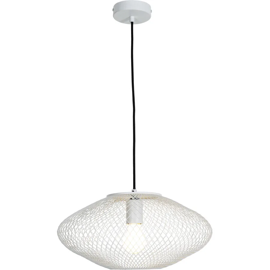 Pendellampe Amour Weiss Metall 40 cm 150 cm