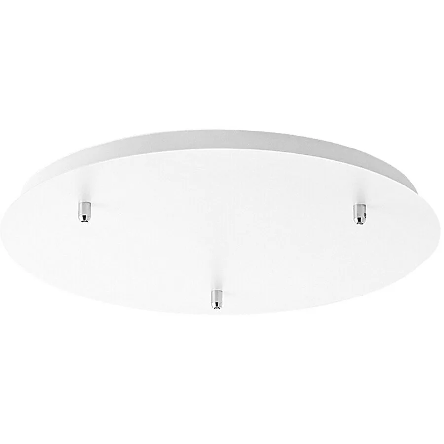 Giberti Luce Baldachin Rosone Weiss Metall 40 cm