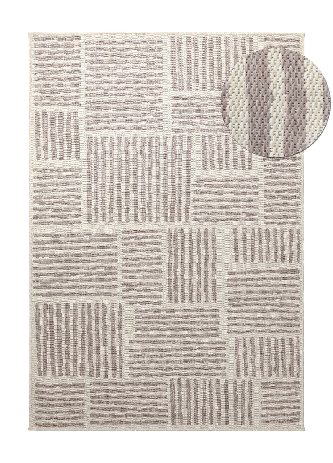 Teppich für innen und außen - Cordoba (taupe) (Größe: 200 x 290 cm)