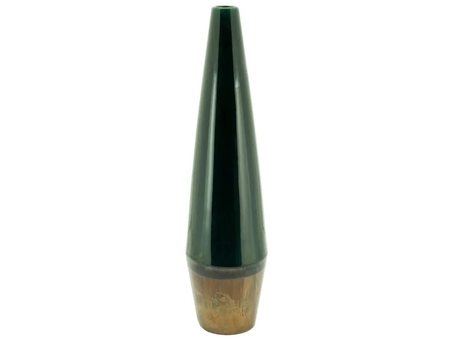 Abhika Vase Keramik Dunkelgrün H: 62 cm | Schubiger Möbel
