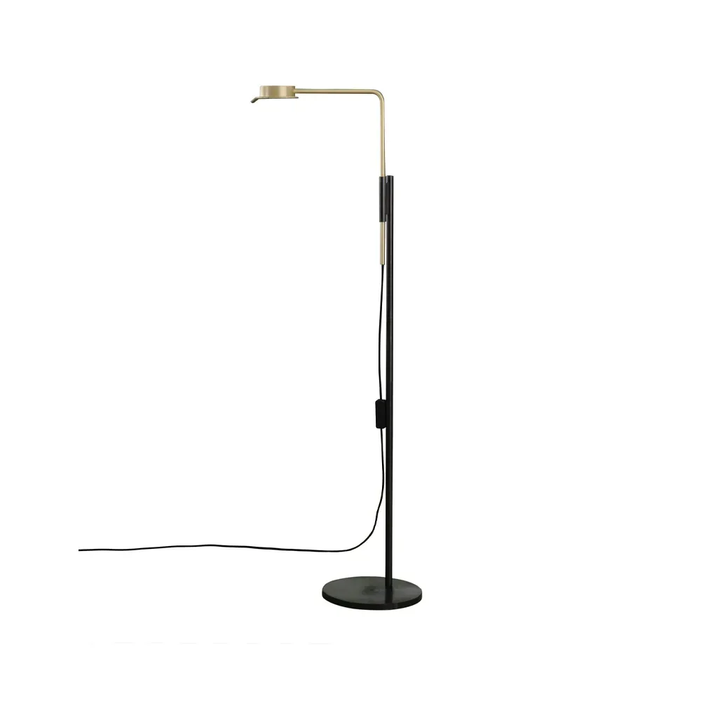 Wastberg+ w102 Chipperfield golvlampa mässing/svart