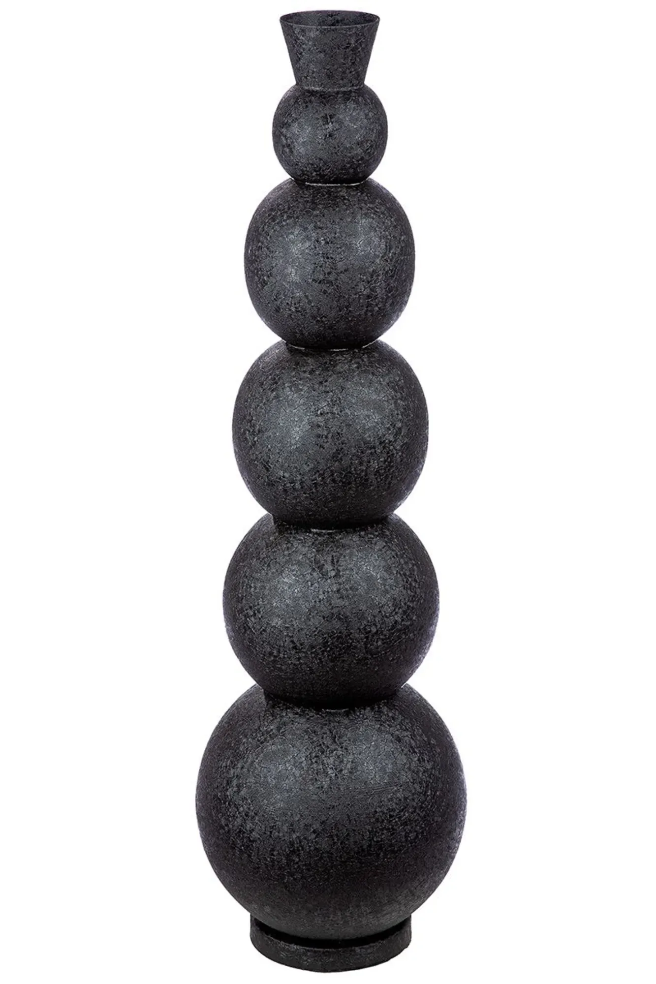 Gilde Vase Rotonda, Schwarz H: 112 cm | Schubiger Möbel
