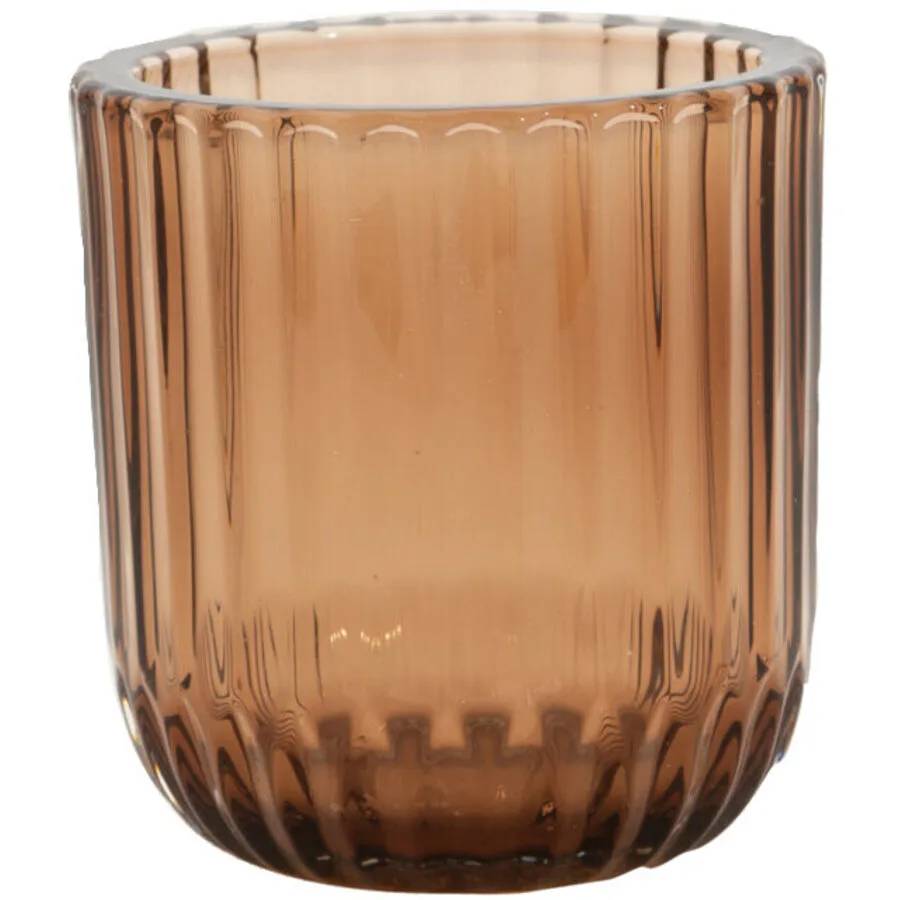 POINT-VIRGULE Windlicht Lamazère Braun Glas 9 cm 9.3 cm