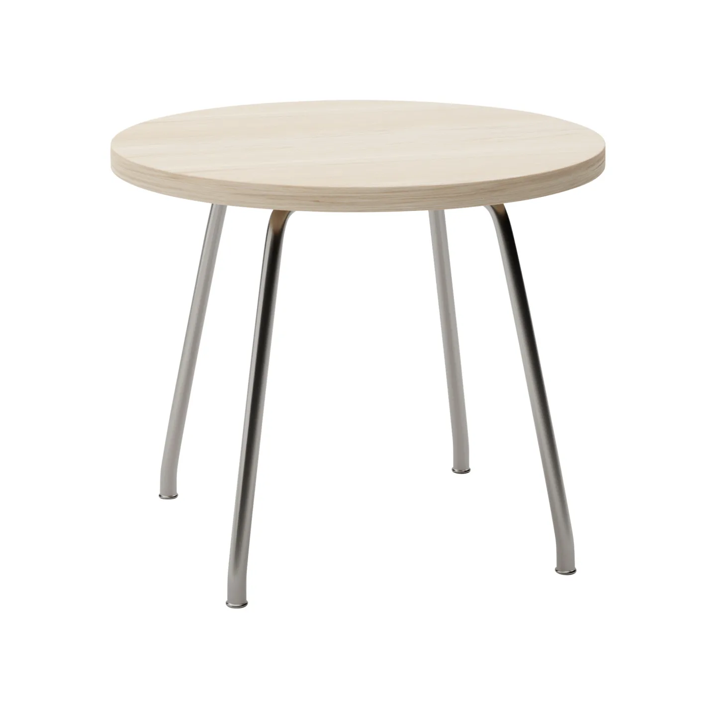 Carl Hansen - CH415, Tvålad Ek, Rostfritt stål - Sidobord - Hans J. Wegner - Träfärgad - Metall/Trä