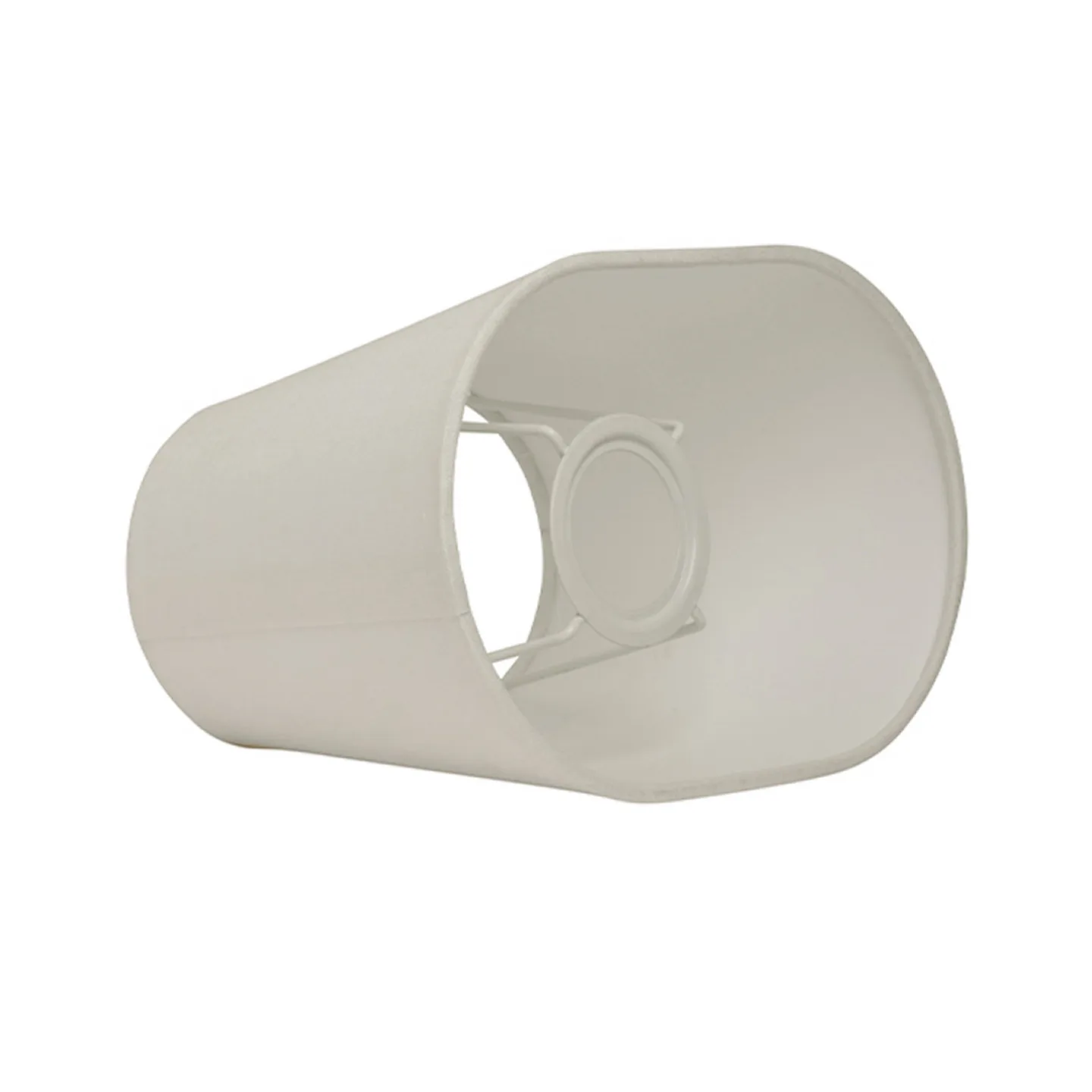 Basic oval Lampenschirm, weiß, Länge 23 cm - Watt & Veke - Design - Stoff / Textil