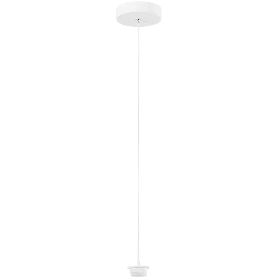 Pendellampe Cara Weiss Metall 13 cm 200 cm - LED - Lichtfarbe: Extra warmweiss - Helles Neutralweiss - LED Energiesparlampen