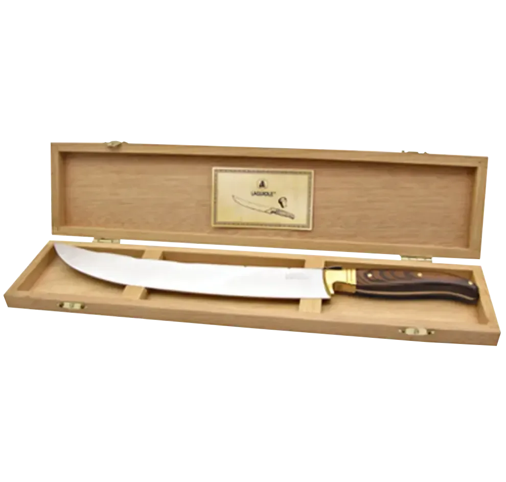 Champagnersäbel Laguiole, in Holzkiste, Geschenktipp