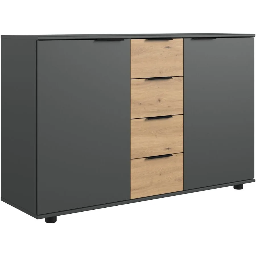 Kommode Shane Eiche/graphit Holzwerkstoff B 130 H 83 cm