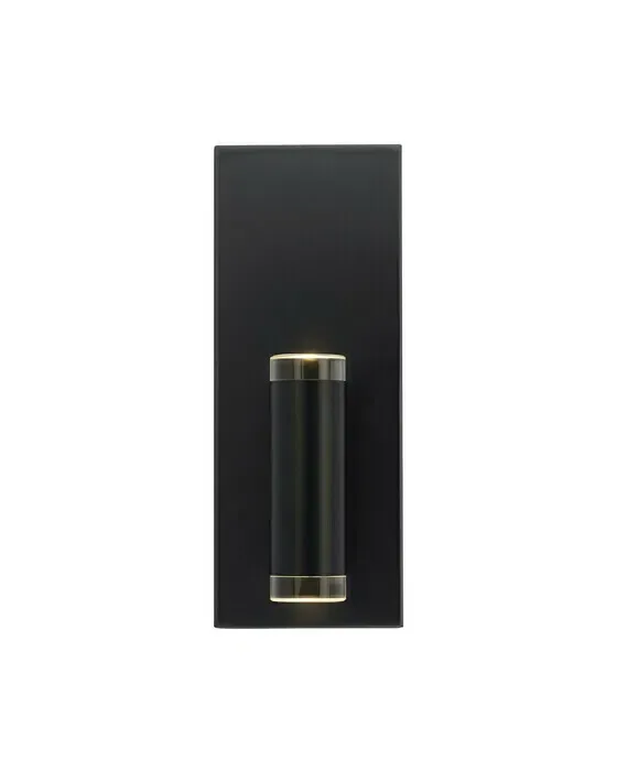 Dobson II 1-Light Bathroom Wall Light Matte Black
