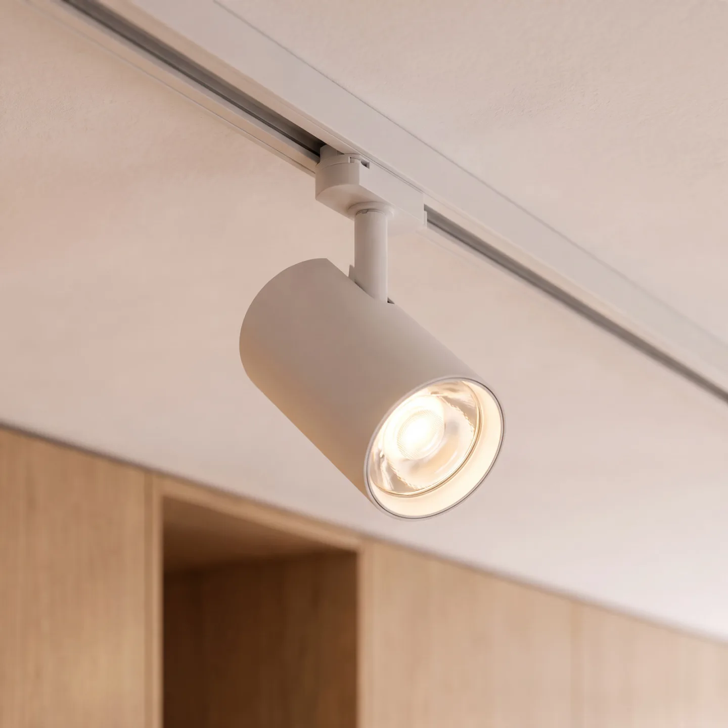 Designline Tube Schienenstrahler, weiß, GU10 - Antidark - Wohnzimmer - Metall