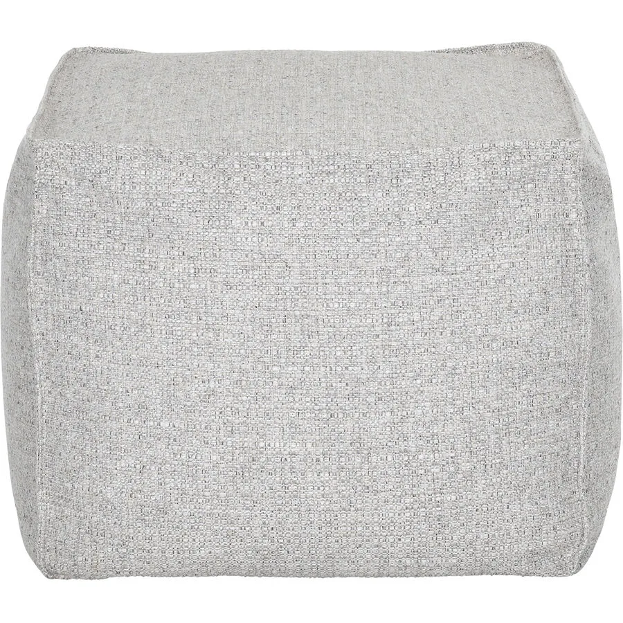 Hocker Liyah Hellgrau Stoff B 66 H 40 cm