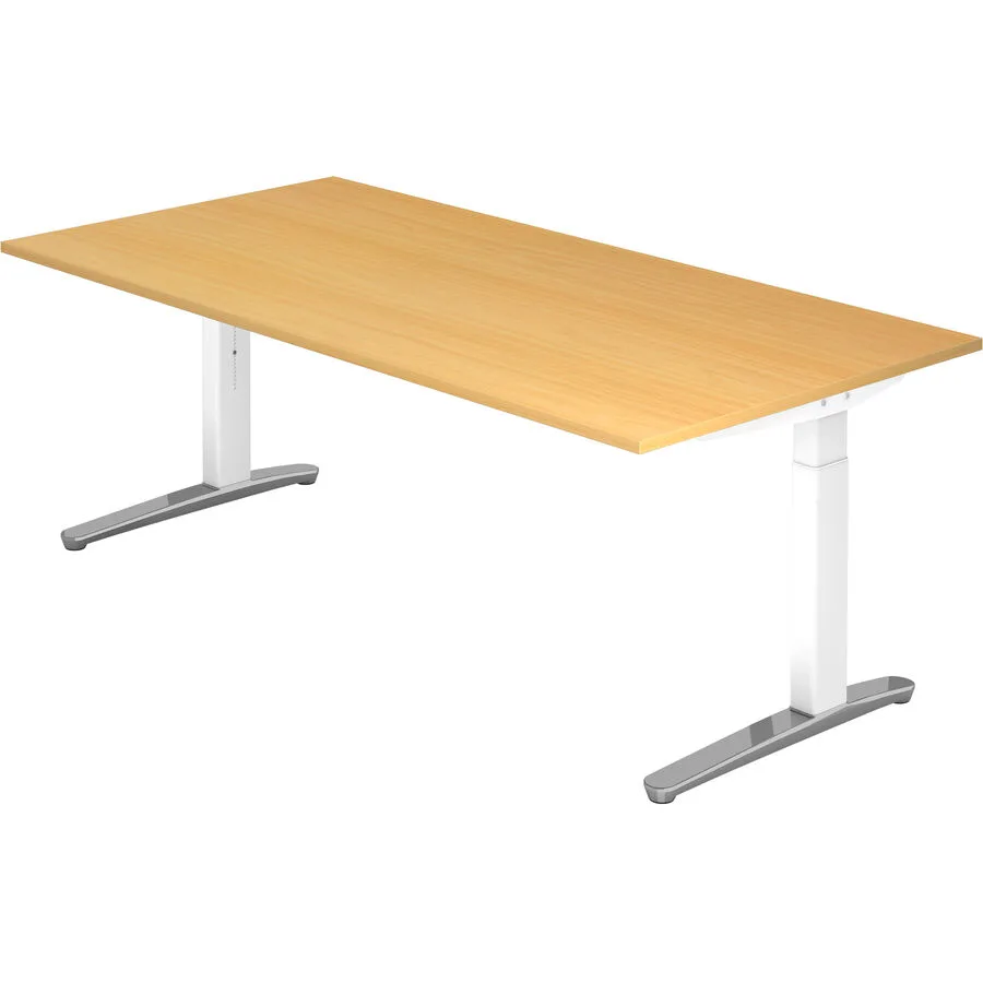 Schreibtisch Office buche Holzwerkstoff B 200 T 100 cm